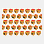 Cartoon Dog Paw Heart en Bone Inpakpapier Vel (Voorkant 2)
