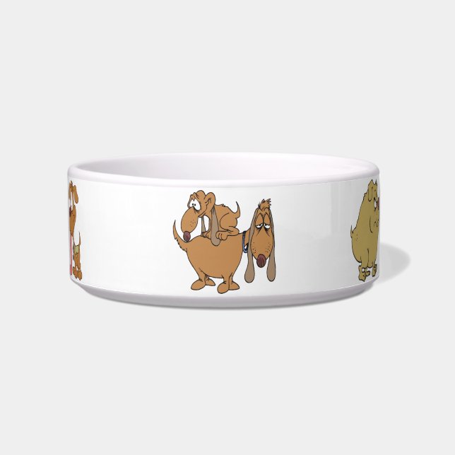 Cartoon Dog Pet Bowls Voerbakje (Voorkant)