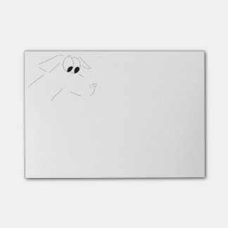 Cartoon dog post-it® notes