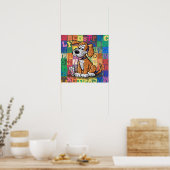 Cartoon Dog Poster (Keuken)