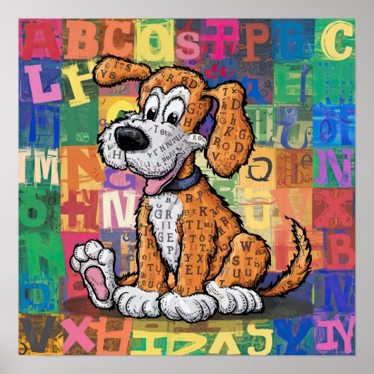 Cartoon Dog Poster (Voorkant)