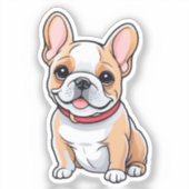 Cartoon dog sticker (Voorkant)