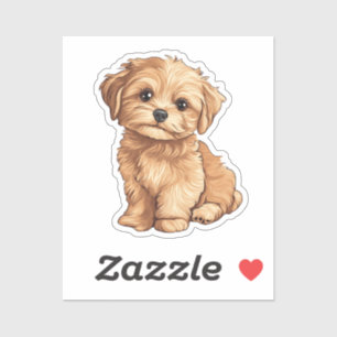 Cartoon dog sticker
