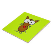 Cartoon Dog Tegeltje (Zijkant)