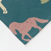 Cartoon Dog van het kunstschilderpatroon Fleece Deken (Hoek)