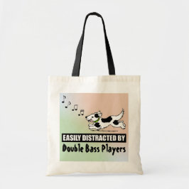 Cartoon Dog vervormd door de Dubbele Spelers van d Tote Bag