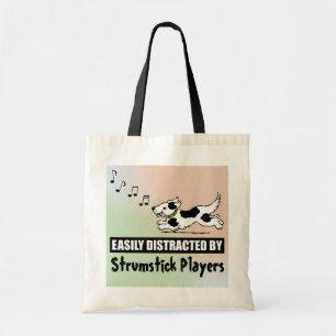 Cartoon Dog vervormd door stoepelaars Tote Bag