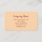 Cartoon dog visitekaartje (Achterkant)