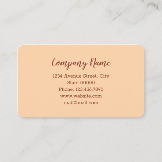 Cartoon dog visitekaartje (Achterkant)