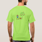Cartoon Dog Walker T-shirt (Achterkant)
