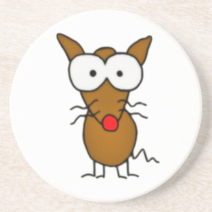 Cartoon Dog Zandsteen Onderzetter