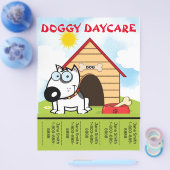 Cartoon Doggy Daycare Promotion Flyer (Enkel)