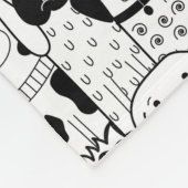 Cartoon Dogs Fleece Deken (Hoek)