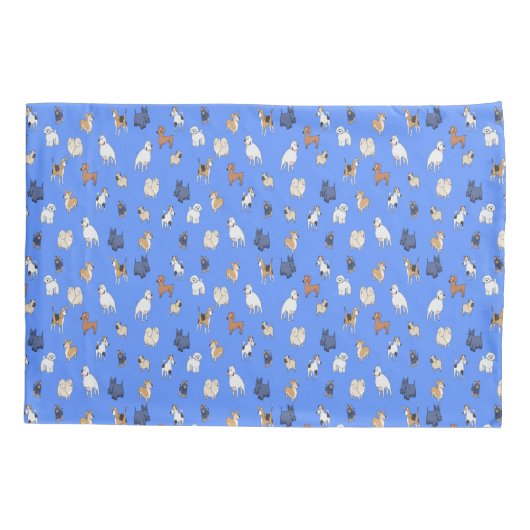 Cartoon Dogs Pillowcase Kussensloop (Achterkant)