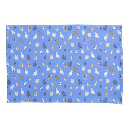 Cartoon Dogs Pillowcase Kussensloop (Voorkant)