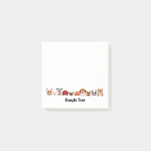 cartoon dogs postit post-it® notes (Voorkant)