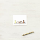 cartoon dogs postit post-it® notes (Op bureau)