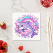 Cartoon Dolfijn Baby shower Servet (Insitu)