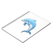 Cartoon dolfijn illustratie notitieboek (Linkerzijde)