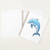 Cartoon dolfijn illustratie planner (Display)