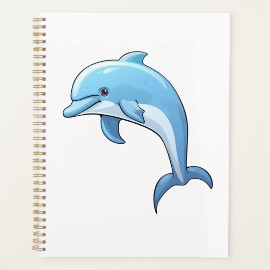 Cartoon dolfijn illustratie planner (Voorkant)