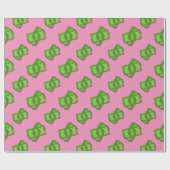 Cartoon Dollar Bills Cadeaupapier (Vlak)