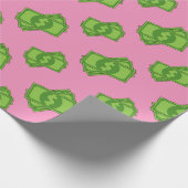 Cartoon Dollar Bills Cadeaupapier (Hoek)