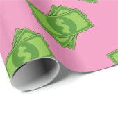 Cartoon Dollar Bills Cadeaupapier (Rol Hoek)