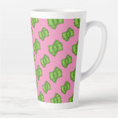 Cartoon Dollar Bills Latte Mok (Rechts)