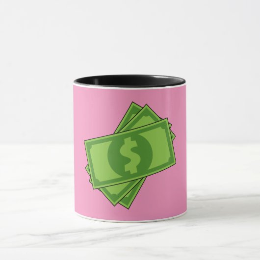 Cartoon Dollar Bills Mok (Midden)