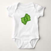 Cartoon Dollar Bills Romper (Voorkant)