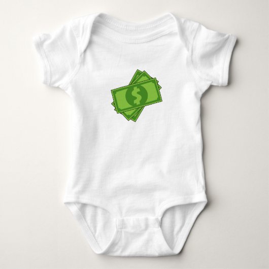 Cartoon Dollar Bills Romper (Voorkant)