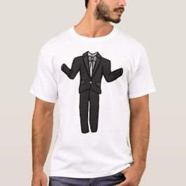 Cartoon donkergrijze smoking t-shirt