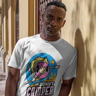 Cartoon Donut Camper T-shirt