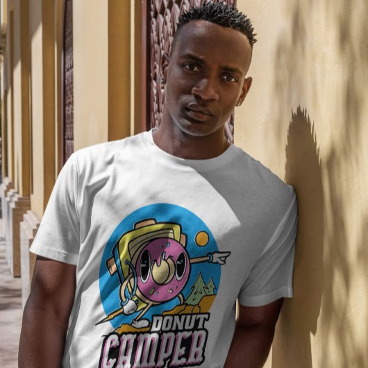 Cartoon Donut Camper T-shirt