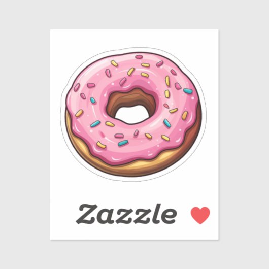 Cartoon donut sticker (Vel)