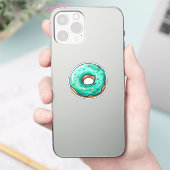 Cartoon donut sticker (Telefoon)