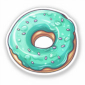 Cartoon donut sticker (Voorkant)