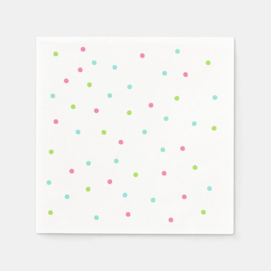 Cartoon Donuts Art Happy Birthday Art Donut Design Servet (Voorkant)