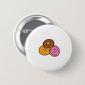 Cartoon Donuts Cutie Button (Voorkant /achterkant)