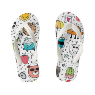 Cartoon Doodle Kinder Teenslippers