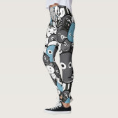 Cartoon Doodle Monster Leggings (Links)