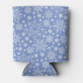 Cartoon Doodle Winter Snowflakes Blikjeskoeler (Voorkant)