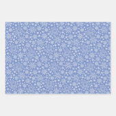Cartoon Doodle Winter Snowflakes Inpakpapier Vel (Voorkant 3)
