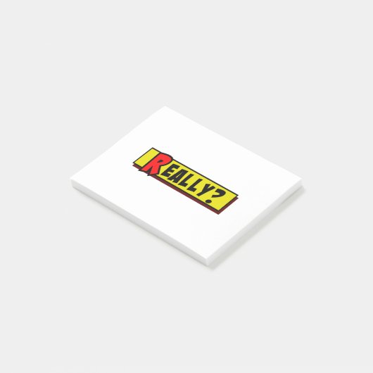 Cartoon doos echt post-it® notes (Schuin)