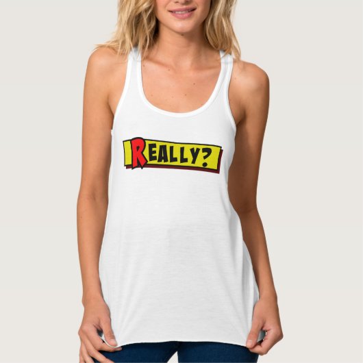 Cartoon doos echt tanktop (Voorkant)