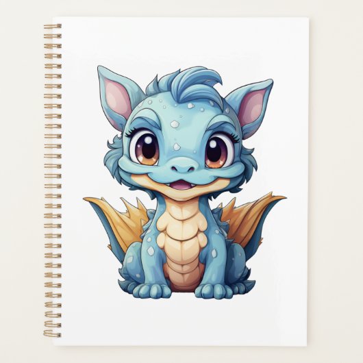 Cartoon draak illustratie planner (Voorkant)