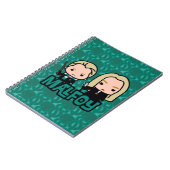 Cartoon Draco en Lucius Malfoy Character Art Notitieboek (Linkerzijde)