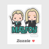 Cartoon Draco en Lucius Malfoy Character Art Sticker (Vel)