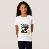 Cartoon Dracula Vampire - Goedgekeurd door Hallowe T-shirt (Voorkant volledig)